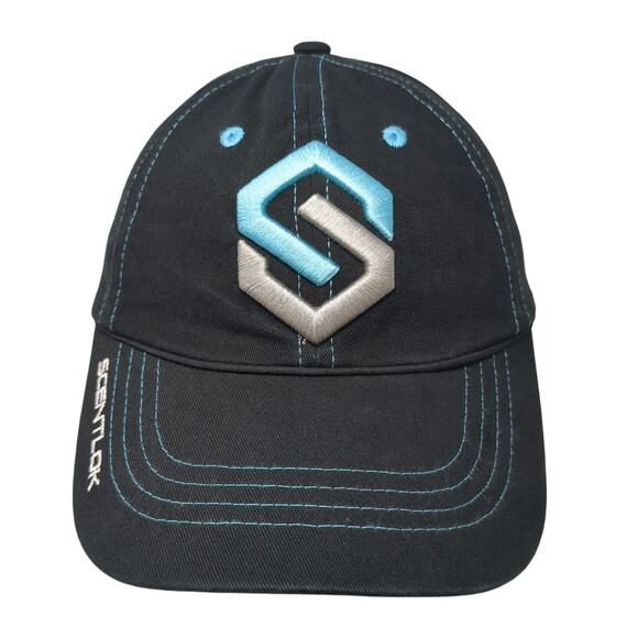 Scentlok Strapback Baseball Cap Black One Size Adjustable Embroidered 6 Panel - Picture 1 of 10